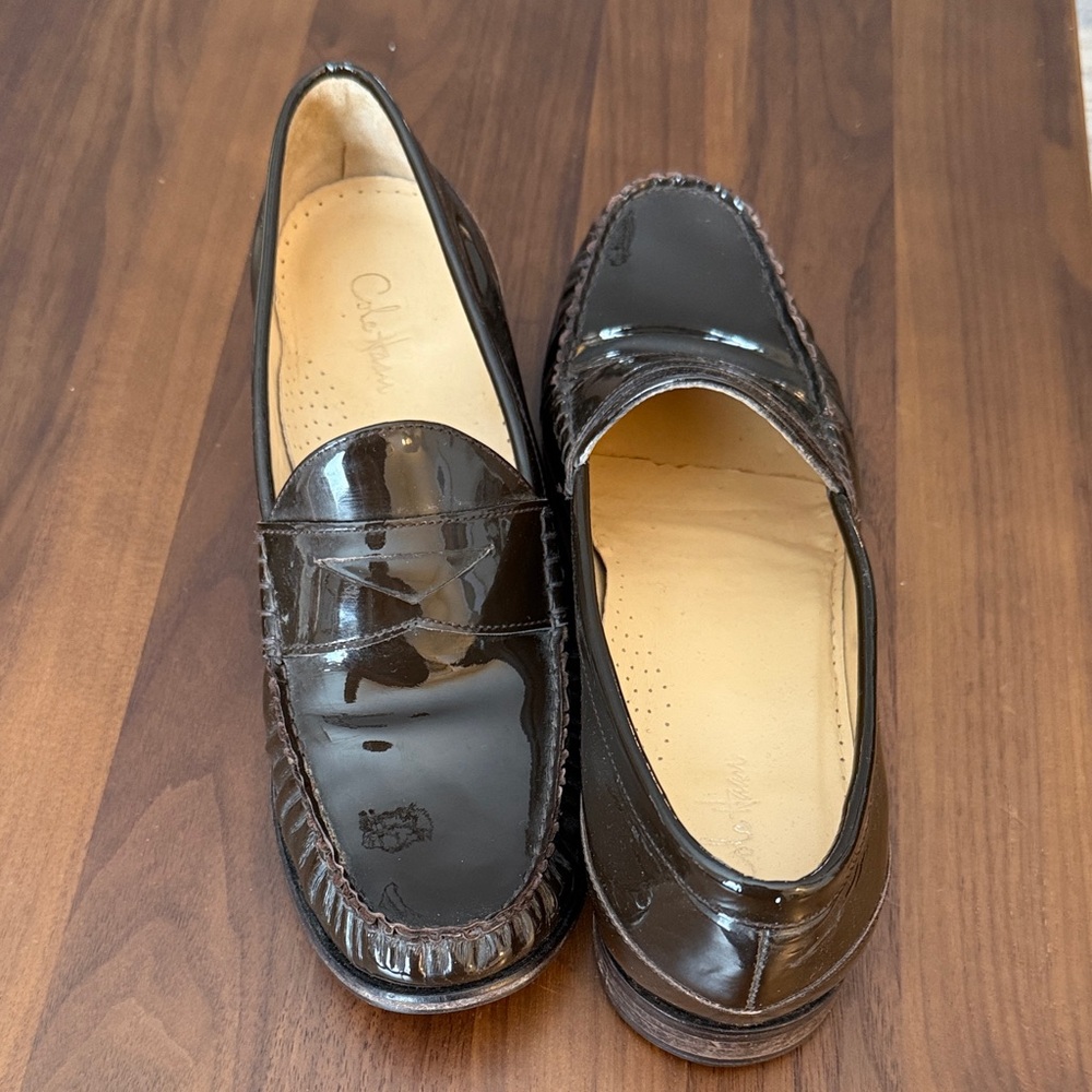 Cole Haan Brow. Patent Leather Loafers